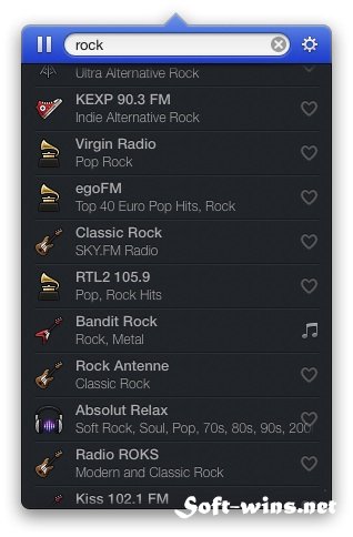 Radium 3.0.5 - интернет-радио плеер для Mac OS