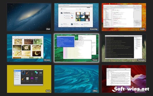 TotalSpaces 1.2.9 - менеджер рабочих столов для Mac OS X