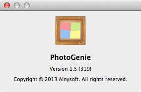 PhotoGenie 1.5 about